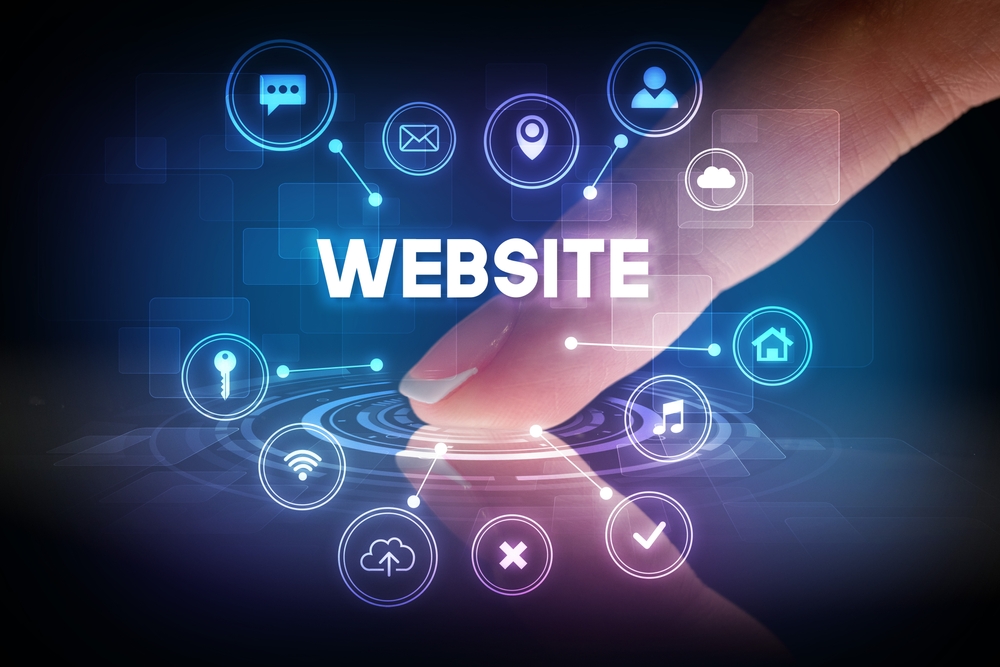 Finger,Touching,Tablet,With,Web,Technology,Icons,Concept